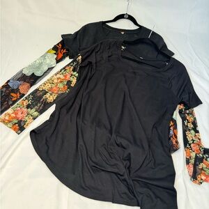 Free People Long Sleeve Mesh Tops